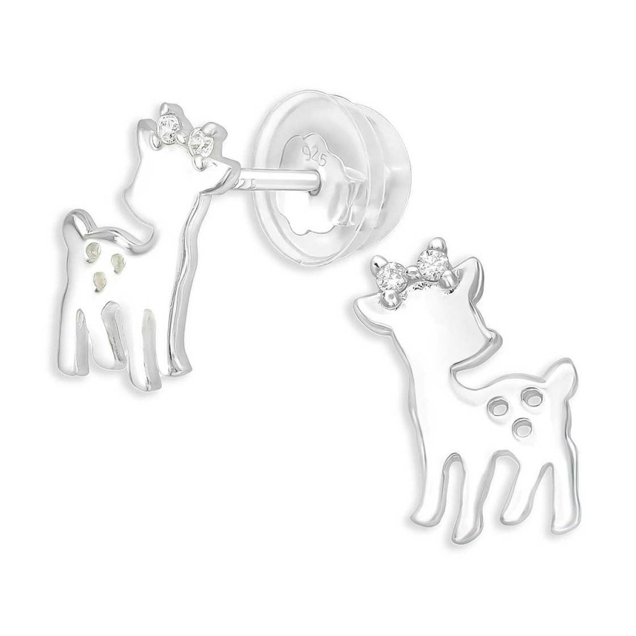 Schmuck Monkimau | Reh Kinder Ohrringe Aus 925 Silber