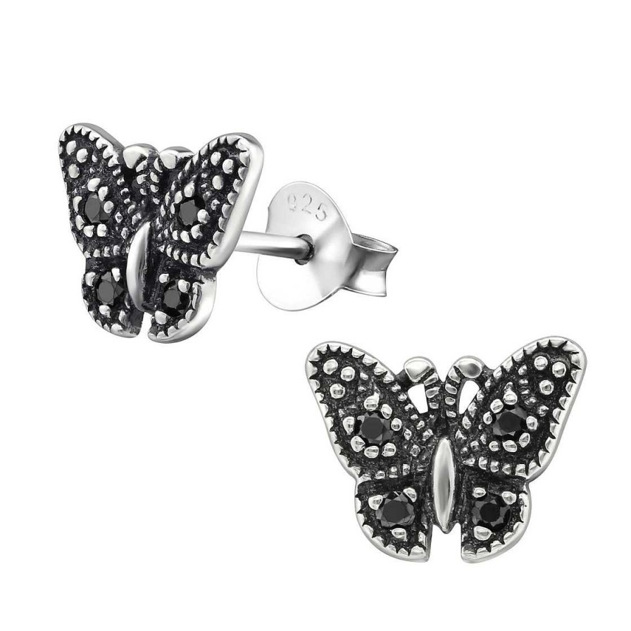 Schmuck Monkimau | Schmetterling Ohrringe Aus 925 Silber