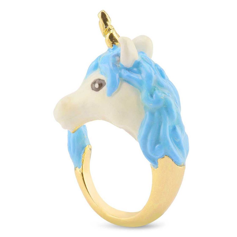 Schmuck Monkimau | Einhorn Damen-Ring Vergoldet