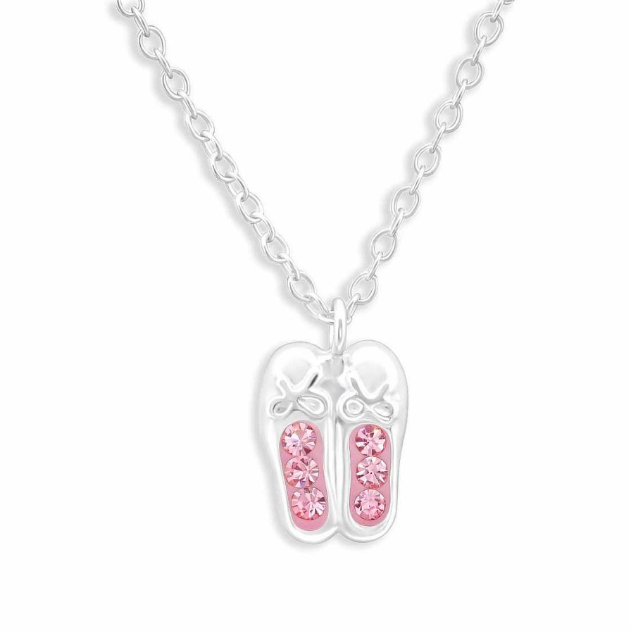 Schmuck Monkimau | Ballerina Schuhe Halskette Aus 925 Silber