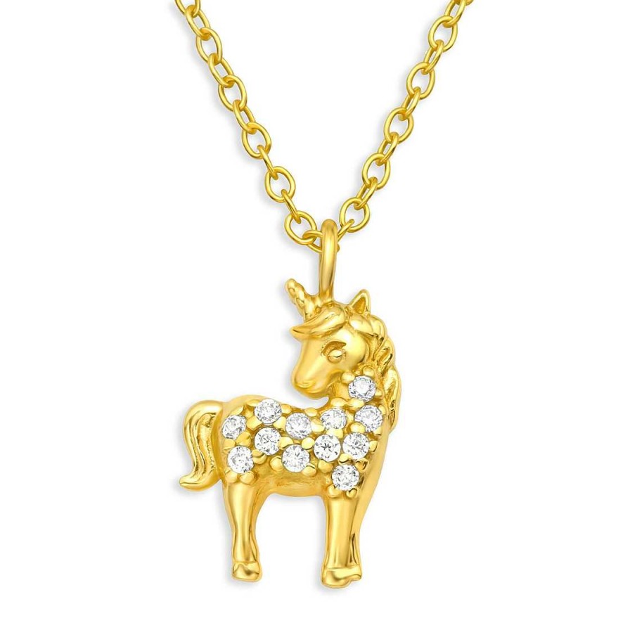 Schmuck Monkimau | Einhorn Halskette Aus 925 Silber