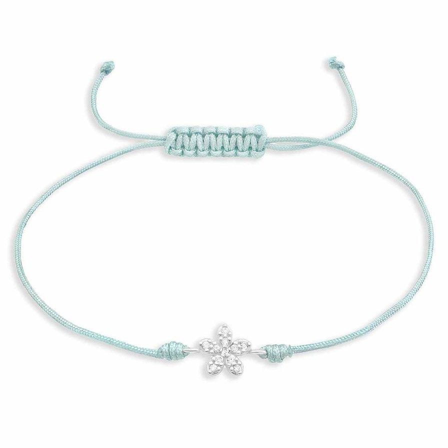 Schmuck Monkimau | Armband Mit Blumen Anh Nger Aus 925 Silber