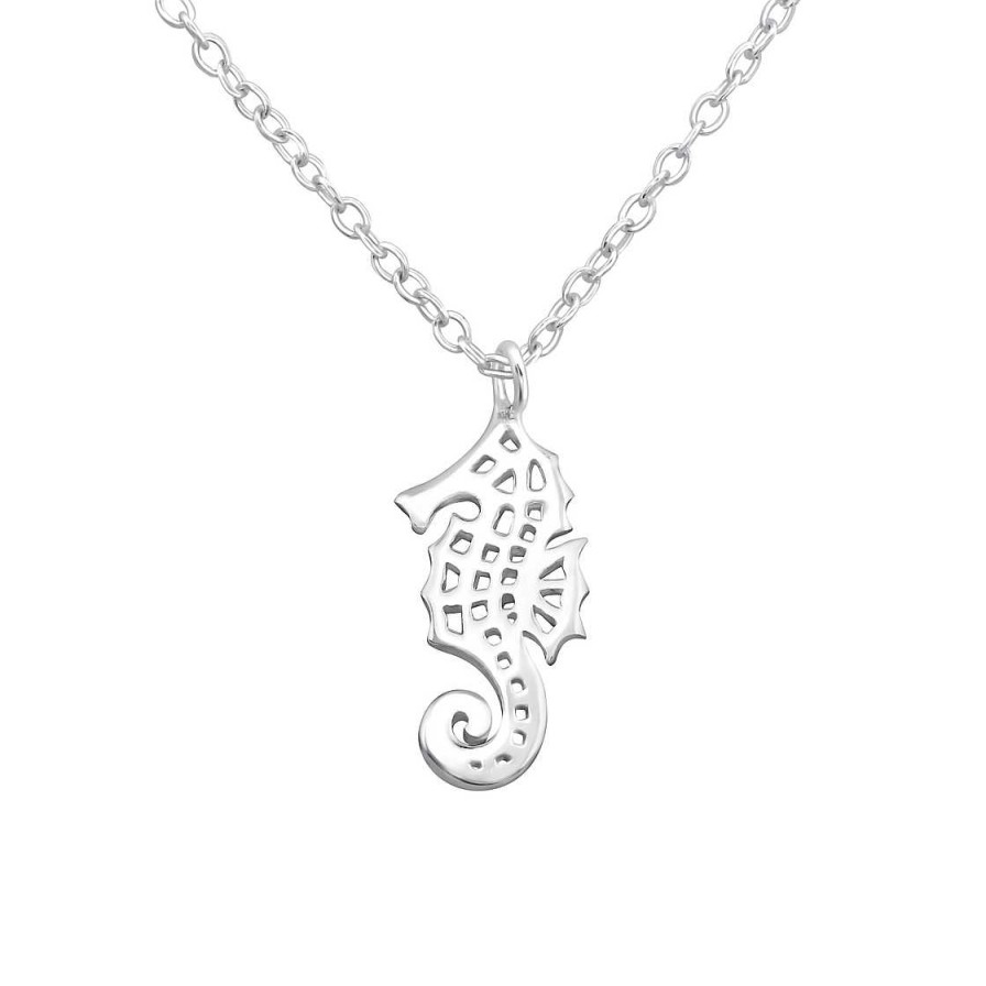 Schmuck Monkimau | Seepferdchen Halskette Aus 925 Silber