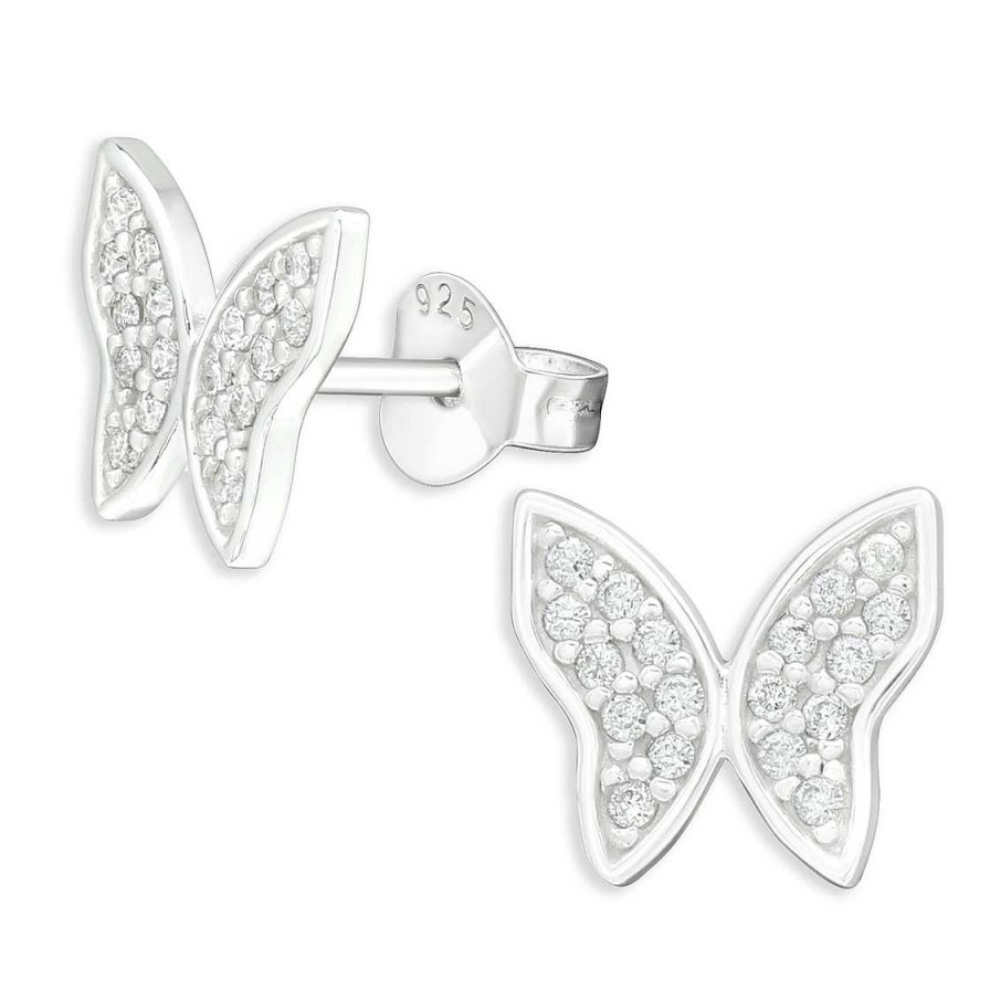 Schmuck Monkimau | Schmetterling Ohrringe Aus 925 Silber