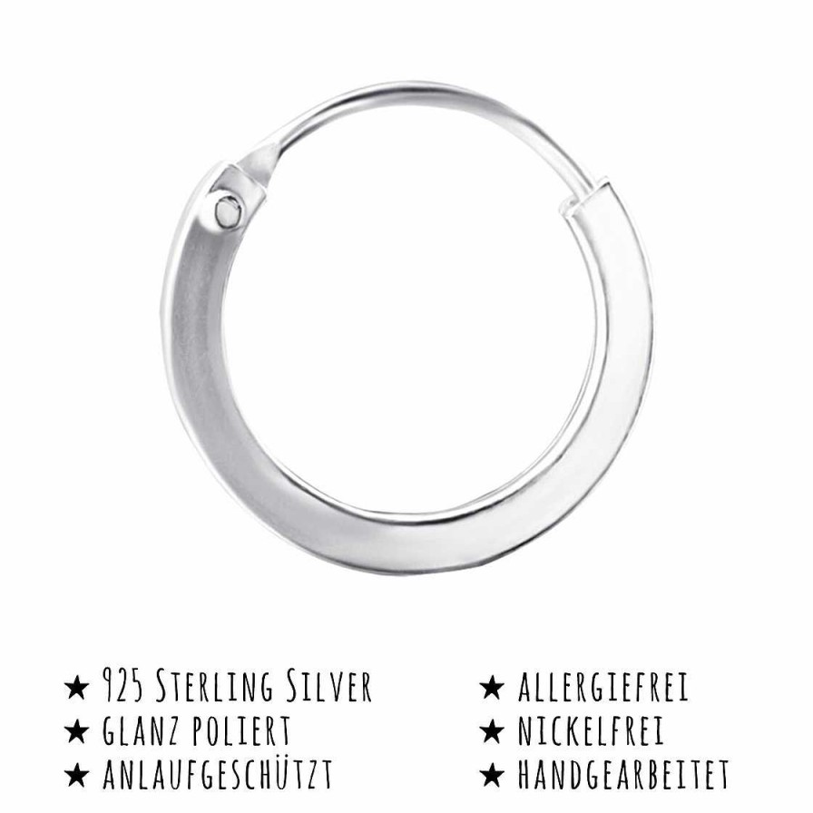 Schmuck Monkimau | Creolen Ohrringe Aus 925 Silber