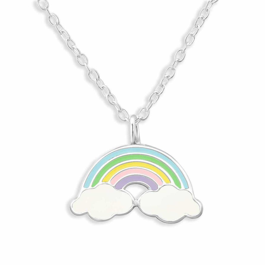 Schmuck Monkimau | Regenbogen Halskette Aus 925 Silber