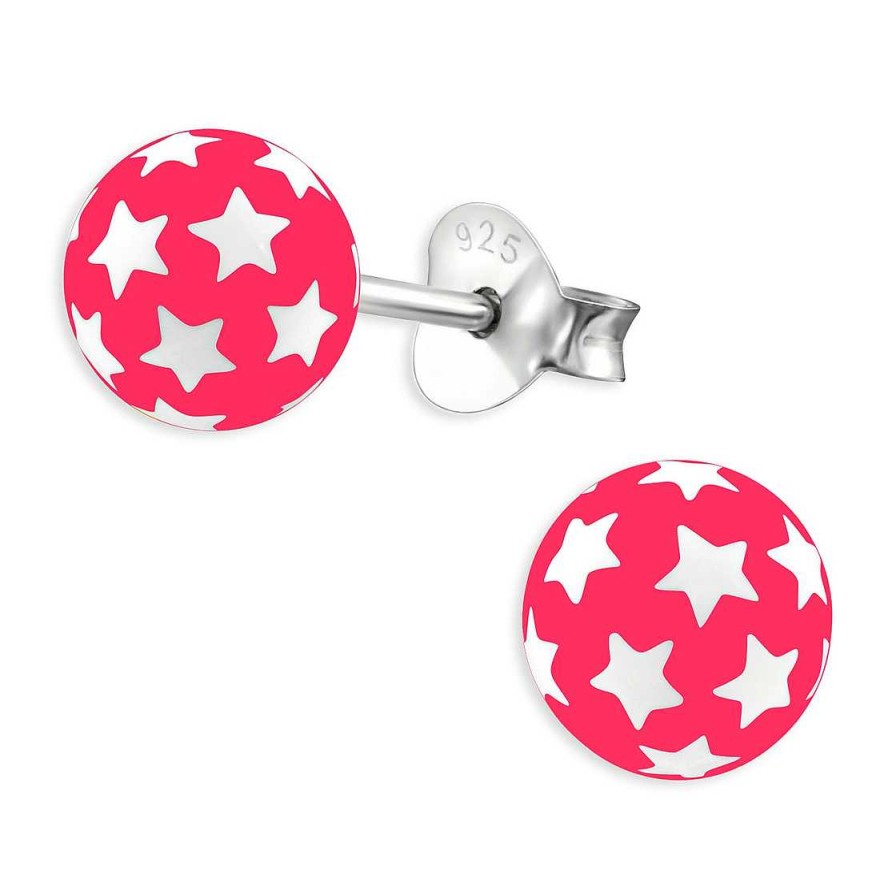 Schmuck Monkimau | Sternen Ball Kinder Ohrringe Aus 925 Silber