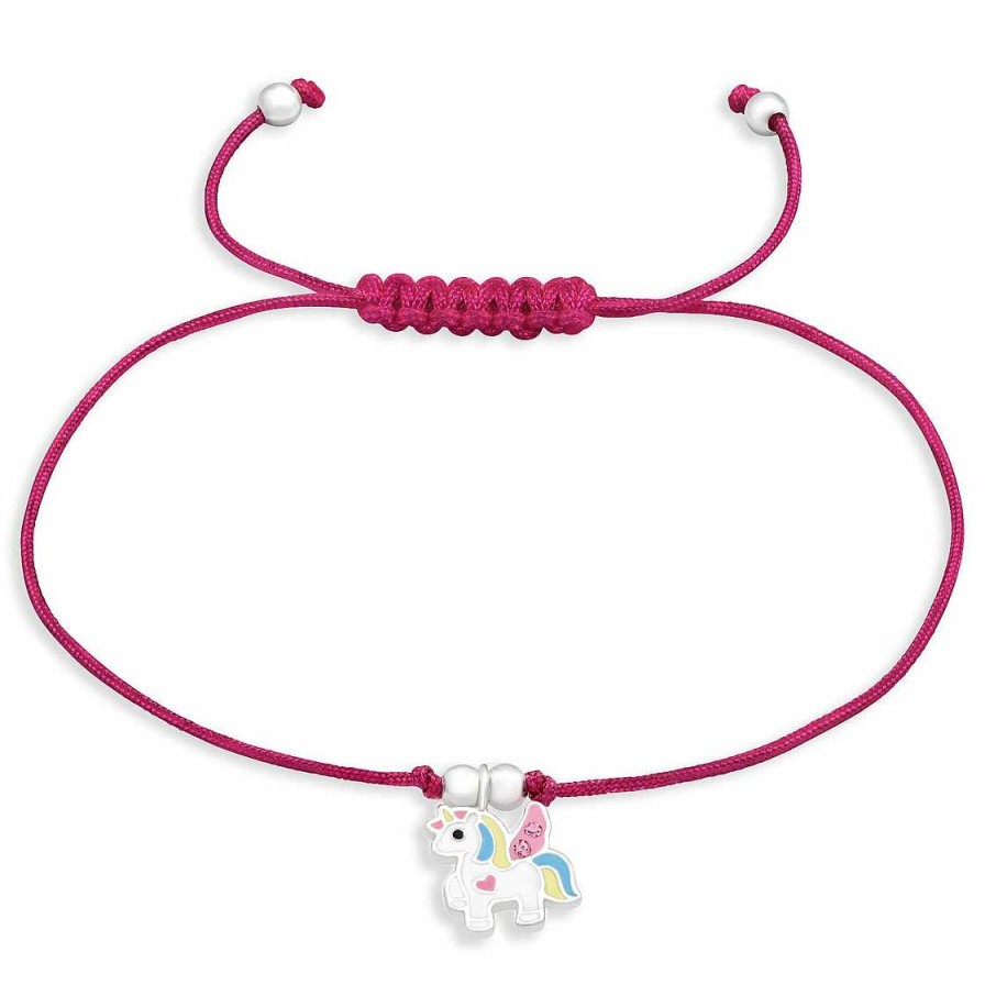 Schmuck Monkimau | Armband Mit Einhorn Anh Nger Aus 925 Silber