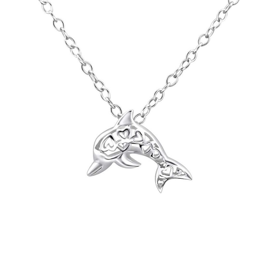 Schmuck Monkimau | Delfin Halskette Aus 925 Silber