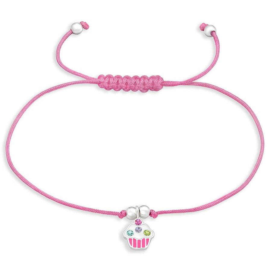 Schmuck Monkimau | Armband Mit Cupcake Kuchen Anh Nger Aus 925 Silber