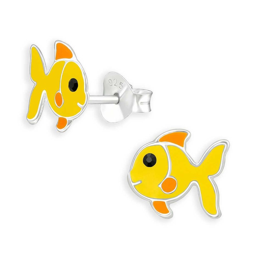 Schmuck Monkimau | Fisch Kinder Ohrringe Aus 925 Silber