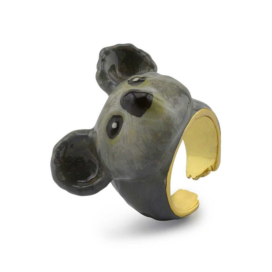 Schmuck Monkimau | Koala Ring Vergoldet