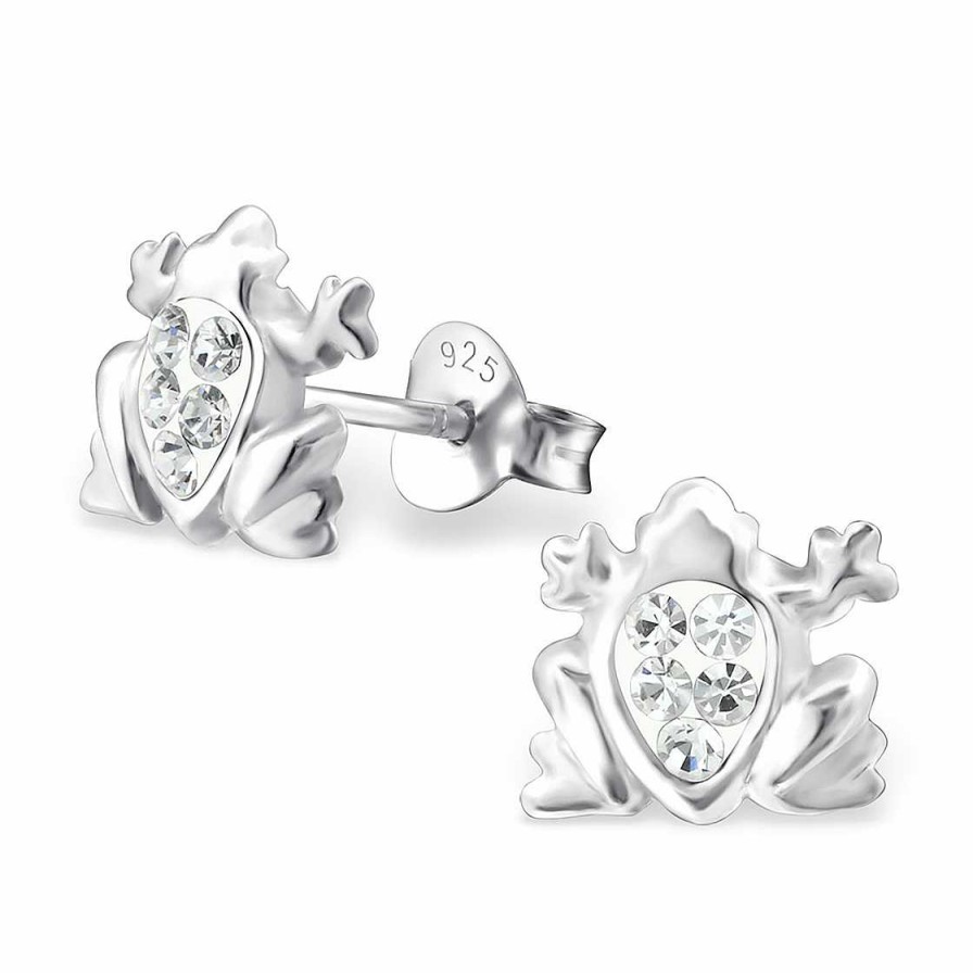 Schmuck Monkimau | Frosch Ohrringe Aus 925 Silber