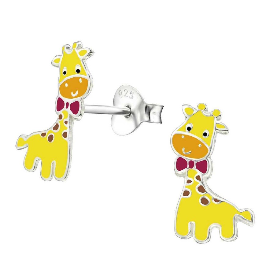 Schmuck Monkimau | Giraffe Ohrringe Aus 925 Silber