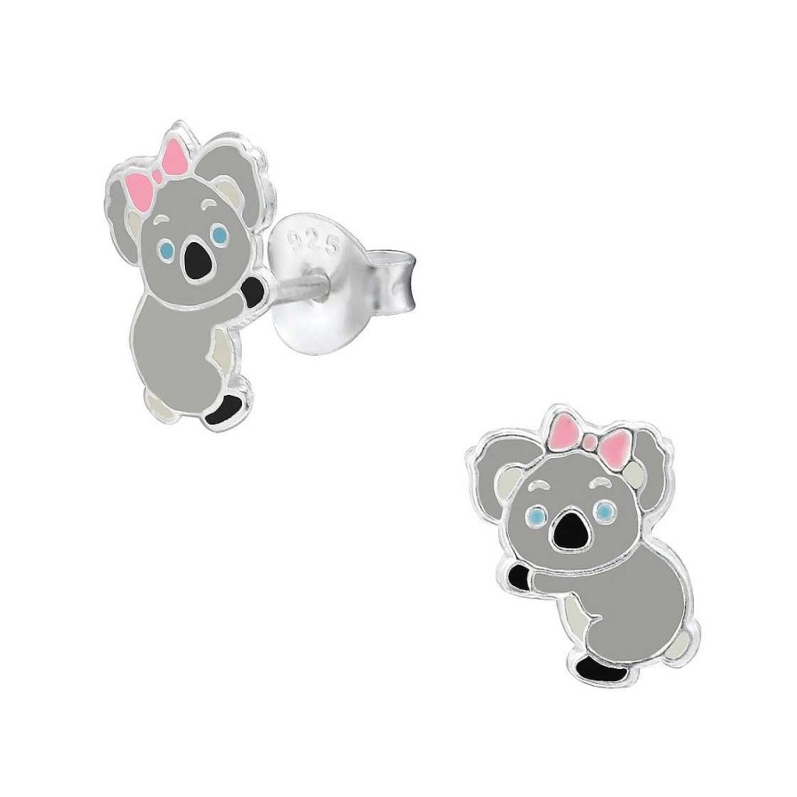 Schmuck Monkimau | Koala Ohrringe Aus 925 Silber