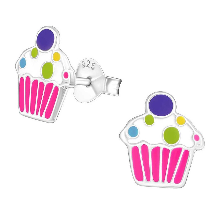 Schmuck Monkimau | Cupcake Ohrringe Aus 925 Silber