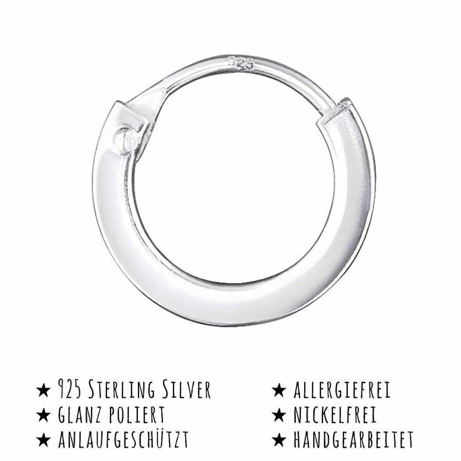 Schmuck Monkimau | Creolen Ohrringe Aus 925 Silber