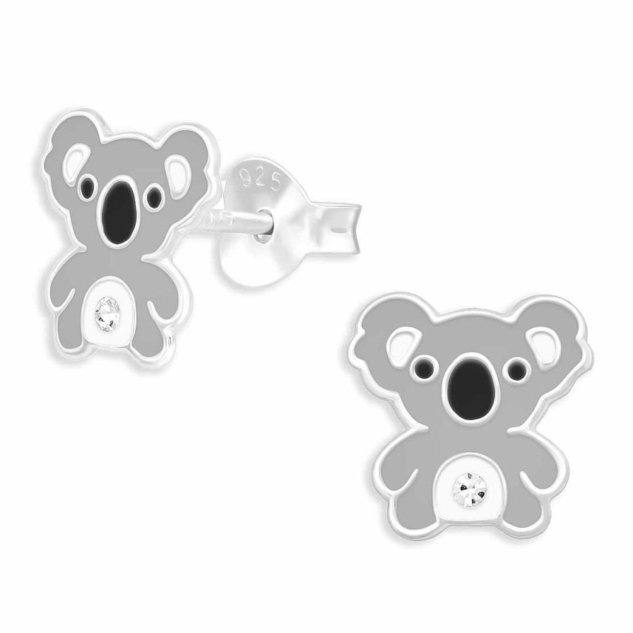 Schmuck Monkimau | Koala Ohrringe Aus 925 Silber