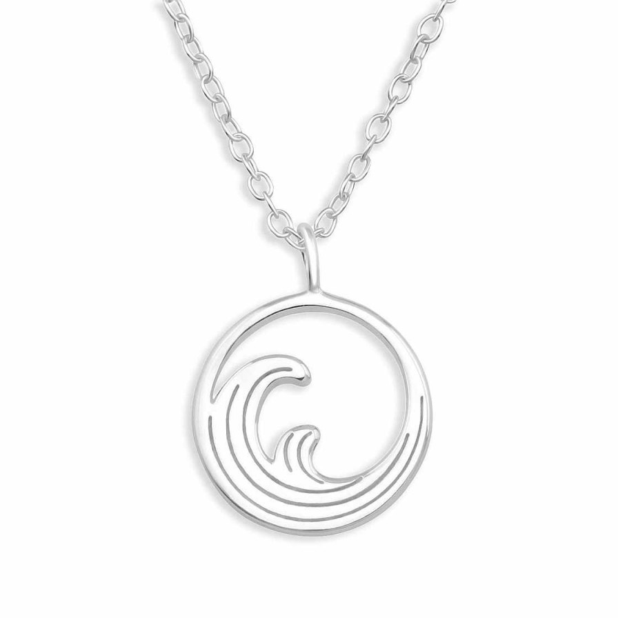 Schmuck Monkimau | Surfer Wellen Halskette Aus 925 Silber