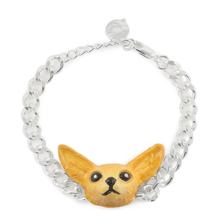 Schmuck Monkimau | Fennek Fuchs Armband Silber Plattiert