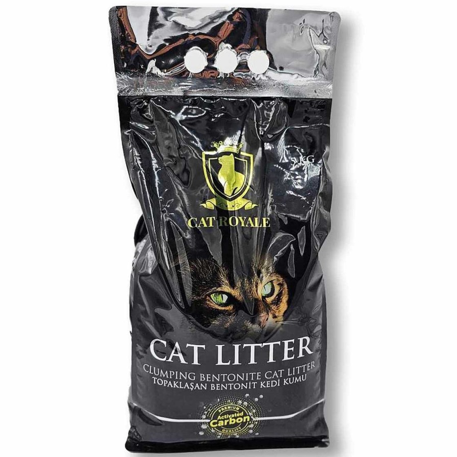 Katze Monkimau Katzenstreu | Premium Bentonit-Katzenstreu Mit Aktivkohle 10Kg