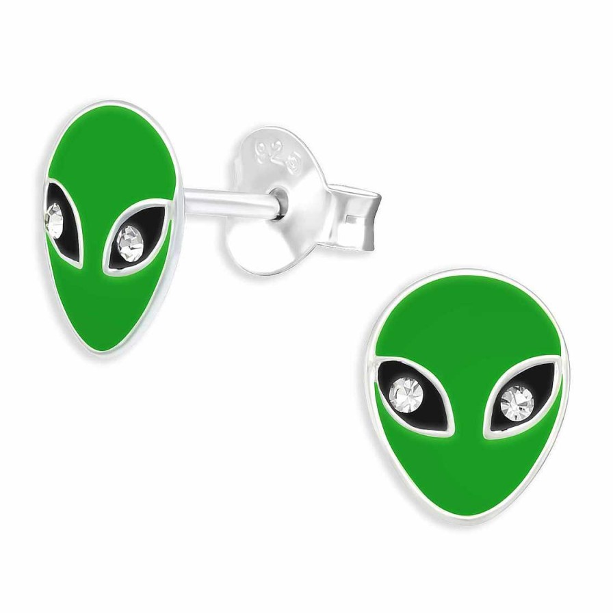 Schmuck Monkimau | Alien Ohrringe Aus 925 Silber