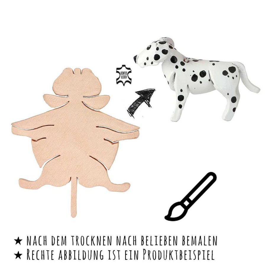 Hund Monkimau Hundeanh Nger | Dalmatiner Figur Aus Leder Zum Selbermachen