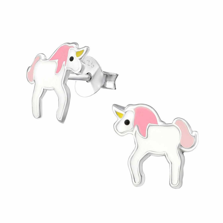 Schmuck Monkimau | Einhorn Ohrringe Aus 925 Silber