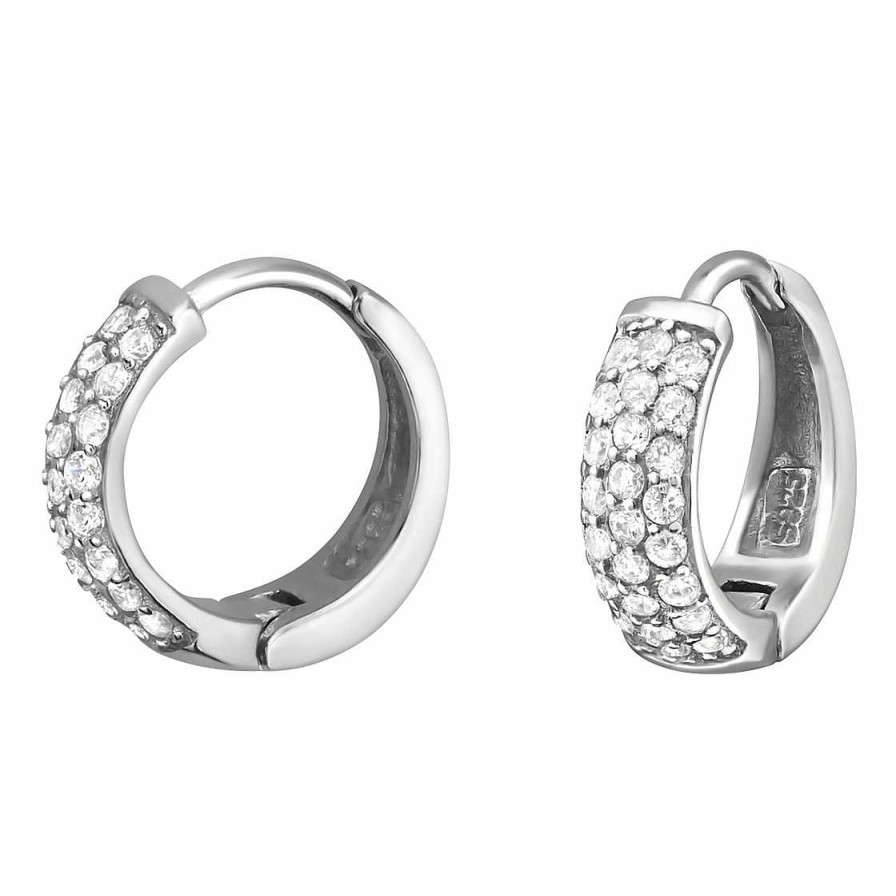 Schmuck Monkimau | Elegante Creolen Ohrringe Aus 925 Silber