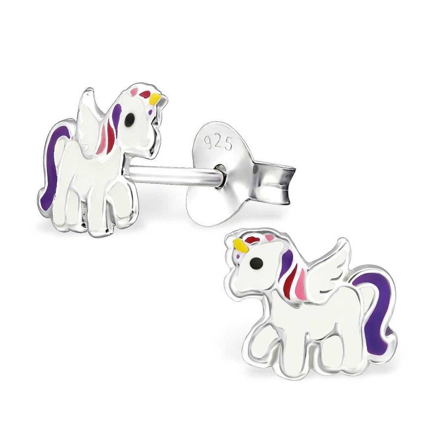 Schmuck Monkimau | Einhorn Geschenk Ohrringe Aus 925 Silber