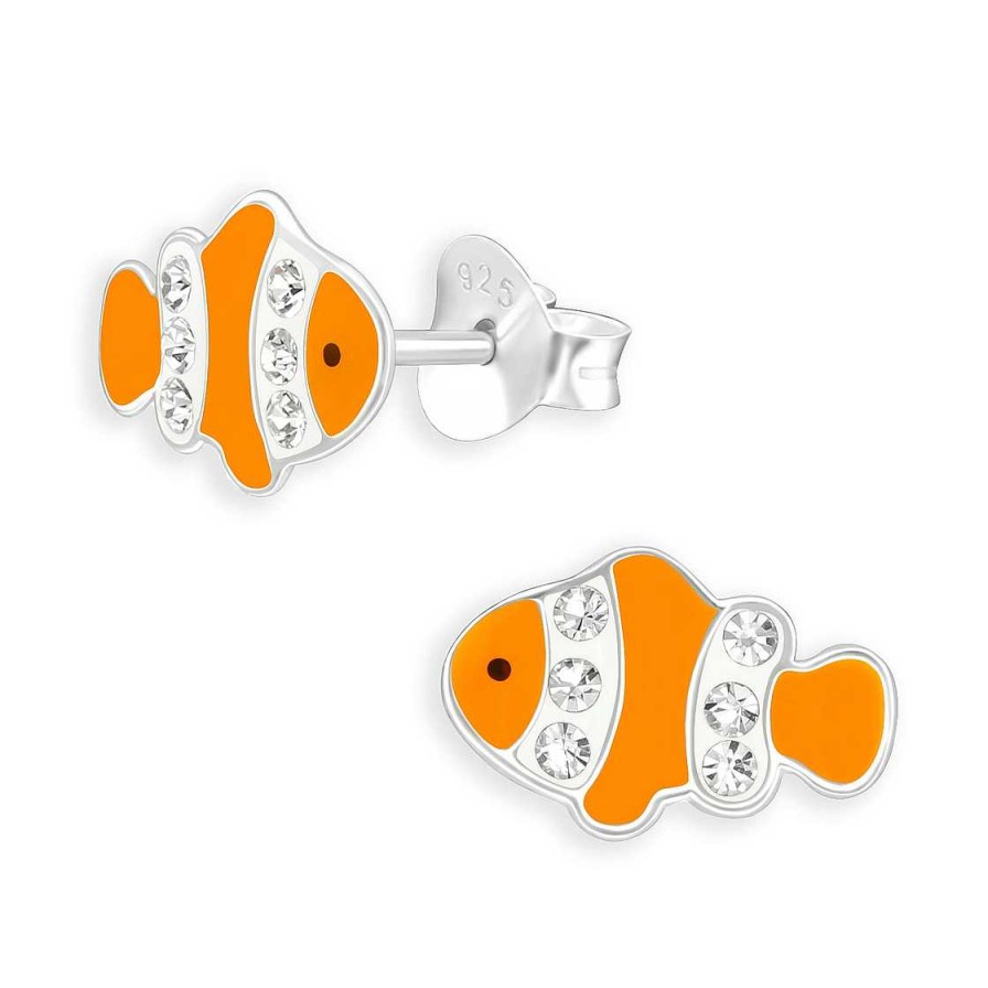 Schmuck Monkimau | Anemonenfisch Kinder Ohrringe Aus 925 Silber