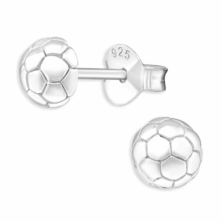 Schmuck Monkimau | Fussball Ohrringe Aus 925 Silber