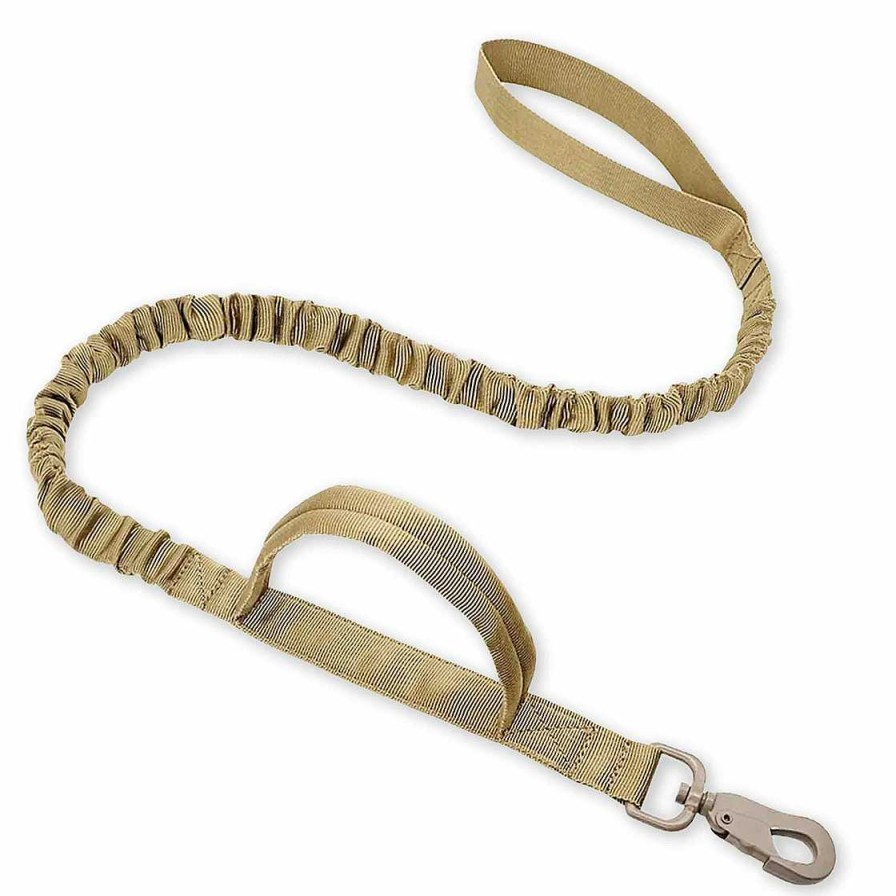 Hund Monkimau Hundeleinen | Nylon Hundeleine Outdoor Mit Ruckd Mpfer In Beige