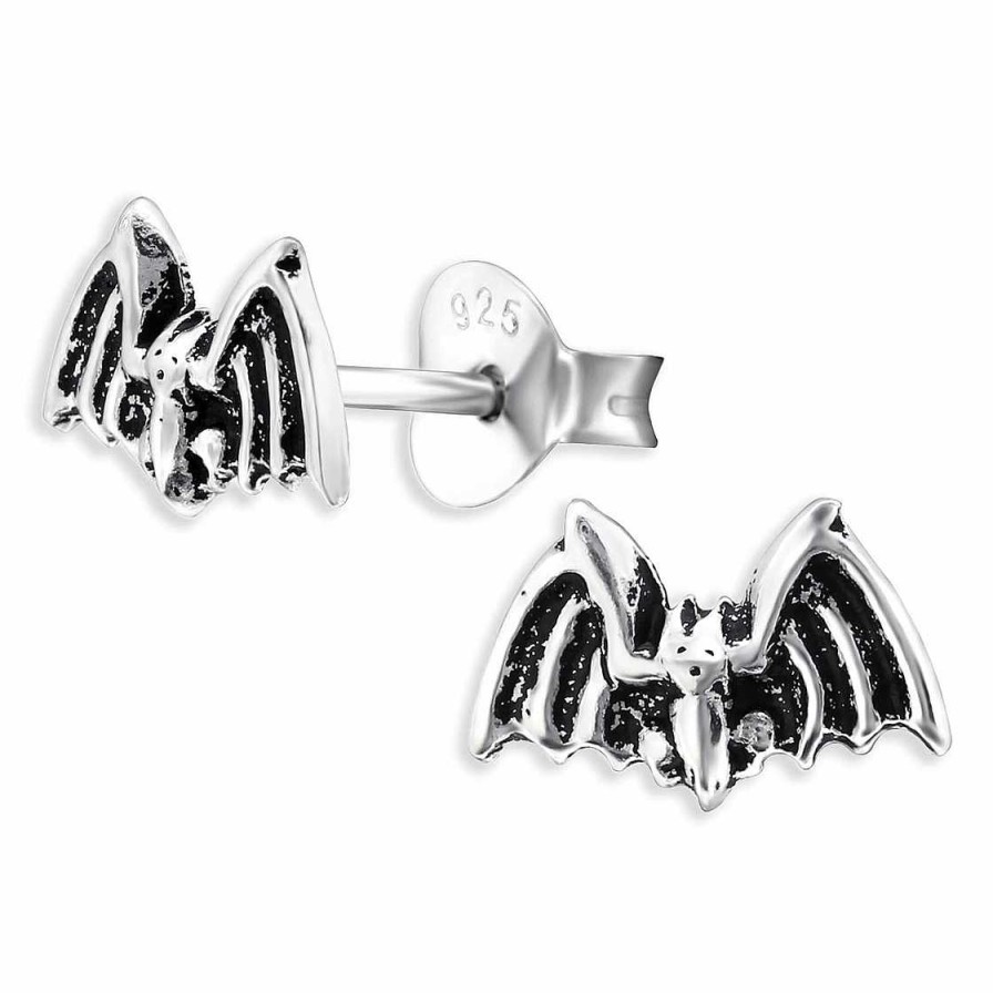 Schmuck Monkimau | Fledermaus Ohrringe Aus 925 Silber