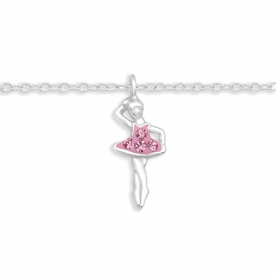 Schmuck Monkimau | Fu Kettchen Mit Ballerina Aus 925 Silber