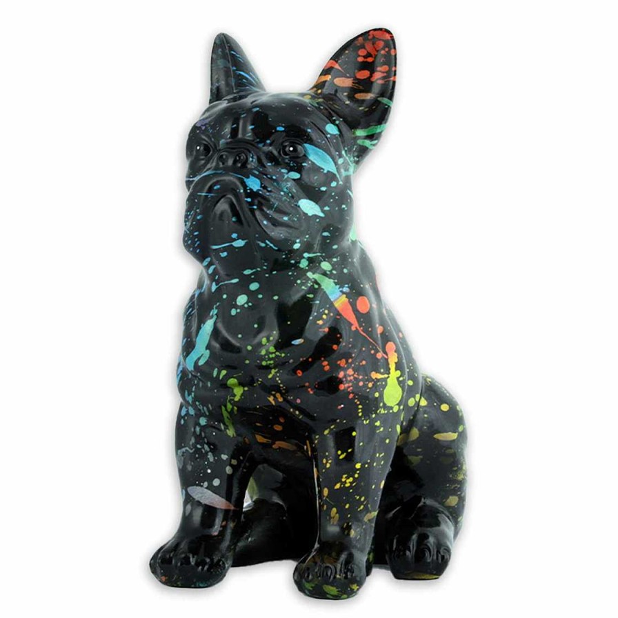 Katze Monkimau Katzenfiguren | Bulldoggen Figur Schwarz