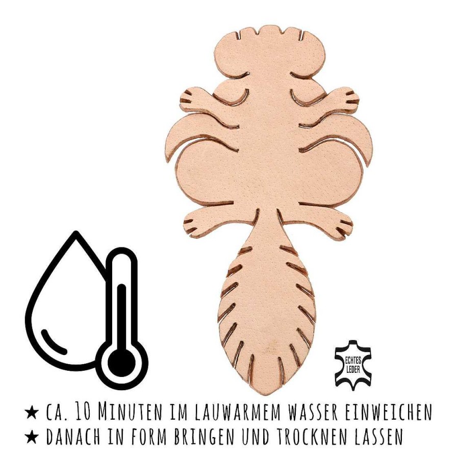 Schl Sselanh Nger Monkimau | Eichh Rnchen Figur Aus Leder Zum Selbermachen