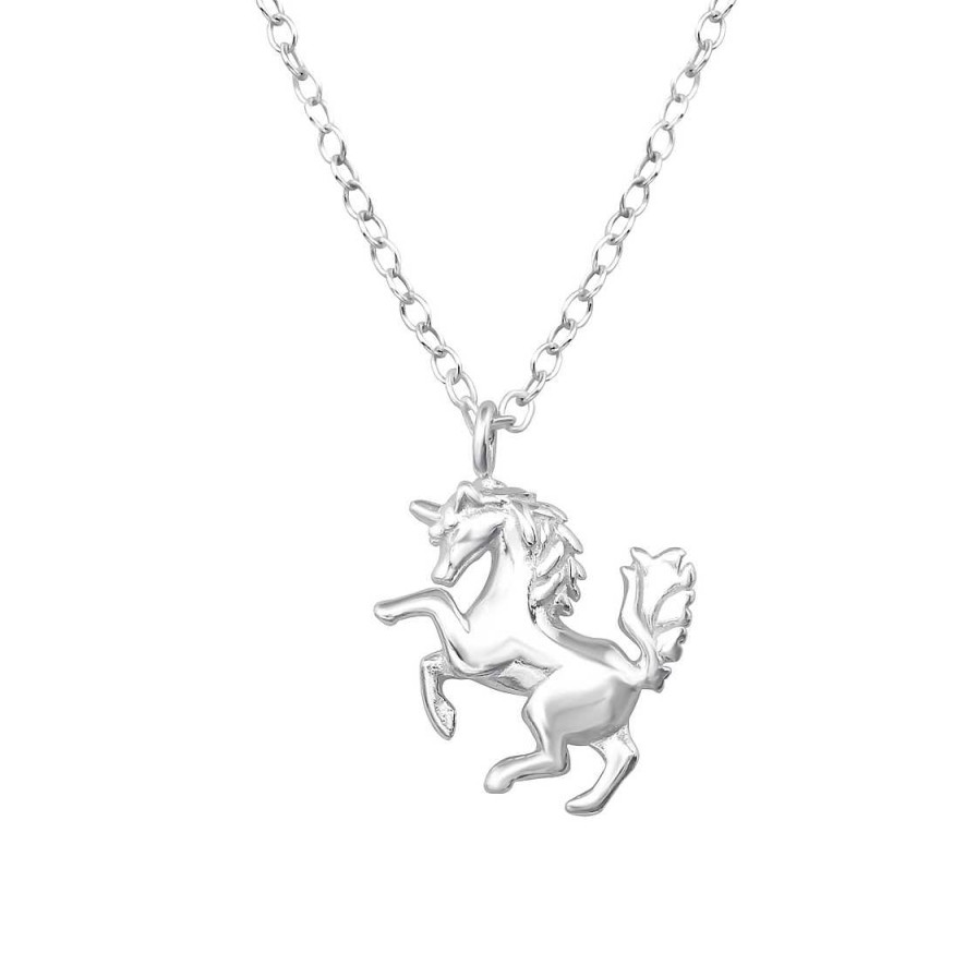 Schmuck Monkimau | Pferd Einhorn Halskette Aus 925 Silber